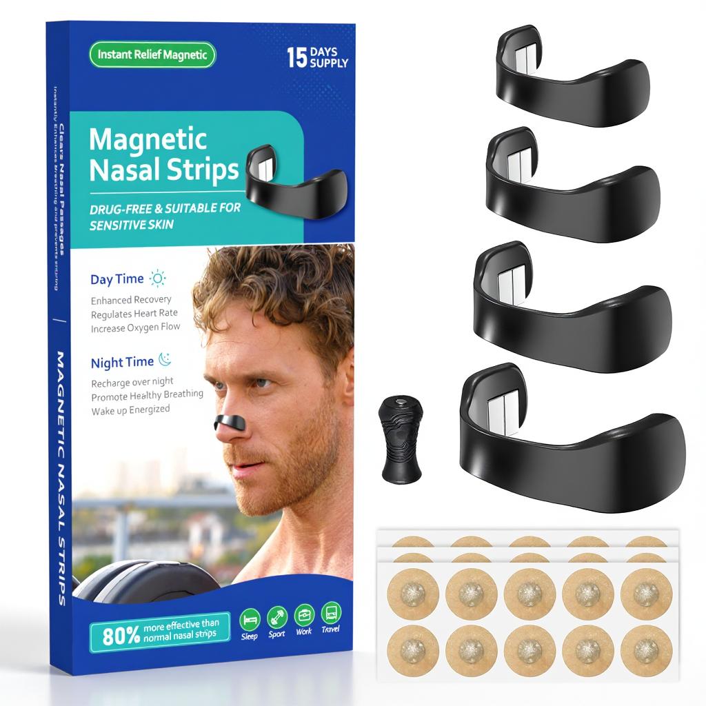 Startpakke med magnetiske neseplastre - 15 dagers forsyning med bøyler og applikator